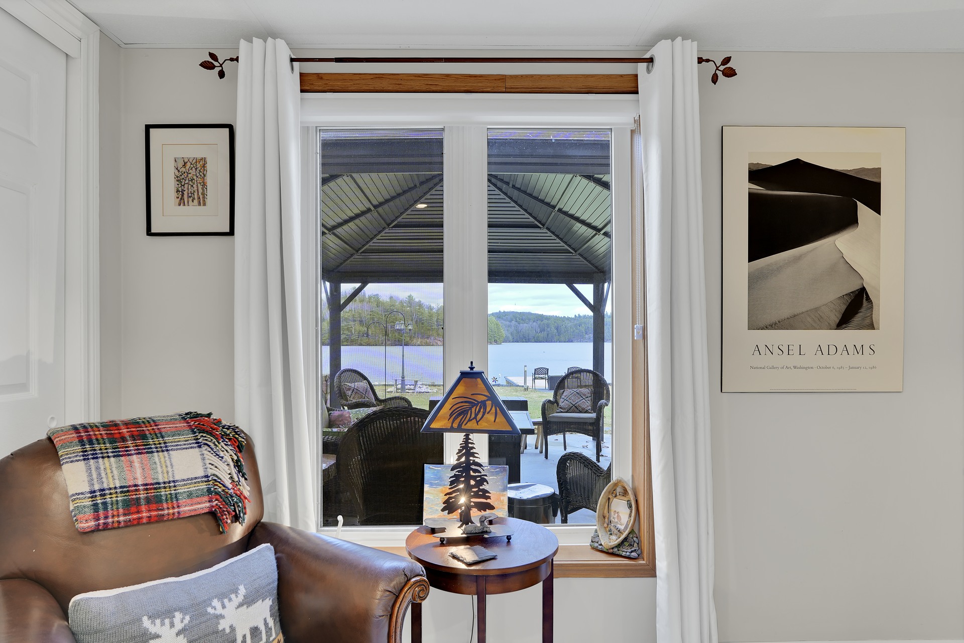 Cozy reading nook by the window